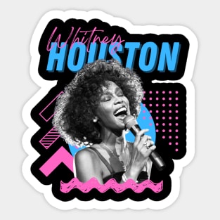 Whitney houston***original retro Sticker